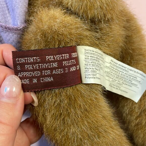 The Bearington Collection Sophie with Purple Dress and Hat with Flower Good Used - Picture 9 of 12